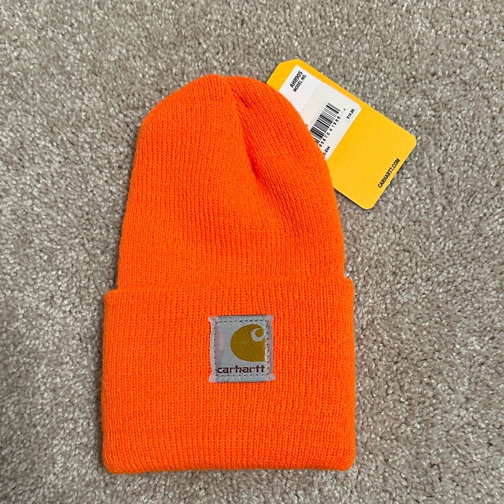 Carhartt Toddler Bright Orange Knit Hat
